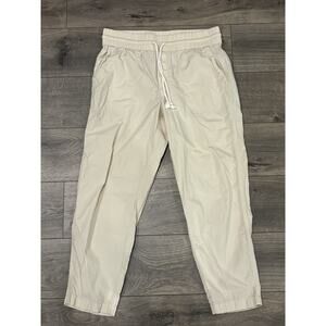 Lou & Grey Beige Jogger Pants, Women's Size Large 100% Cotton
